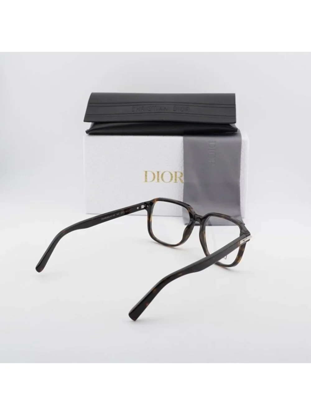 Dior DIORBLACKSUITO S5I 2000 Eyeglasses Havana 53mm Square Frame